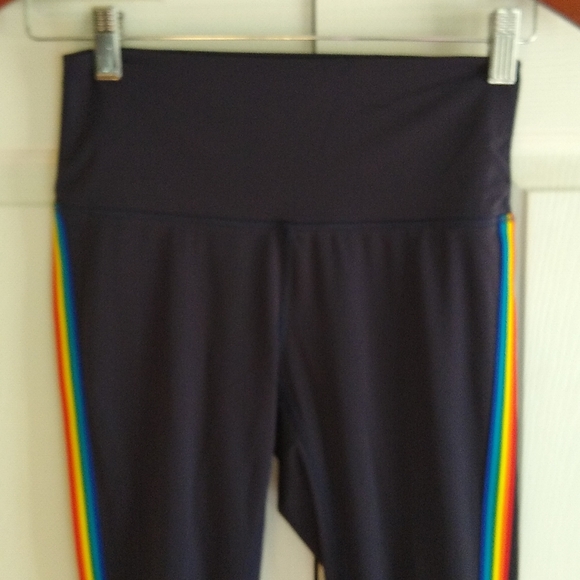 Zyia Eclipse Rainbow Luxe  Hi rise  leggings size extra small navy color - Picture 4 of 10